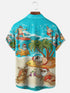 Men's Christmas Funny Graphic Short Sleeve Hawaiian Shirt